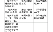 2025秋二年级学习计划表模板（每日作息安排）
