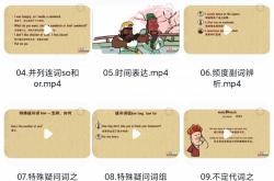 
九年级英语动画视频（语法教学）
