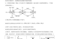 高三化学生物结合题专项（生物化学基础）
