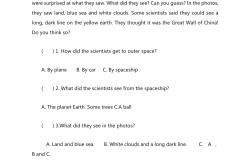 
小学英语阅读短文（六年级基础版）
