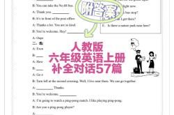 六年级英语听力专项（长对话）(六年级英语听力材料及题目及答案解析)