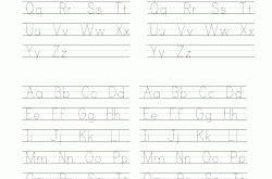 初一英语字母书写字帖（四线三格）
