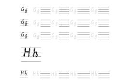 
二年级英语字母书写字帖（四线三格）