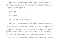 中考全科学习计划模板（初三全年）
