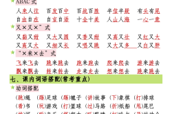四川部编版一年级语文下册知识点
