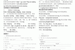 
小学英语现在进行时专项（ing形式）