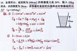 
高一物理压强计算易错点整理